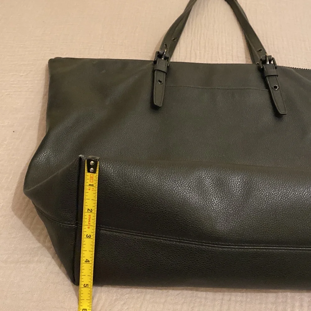 Rebecca Mincoff Black Leather Tote Bag